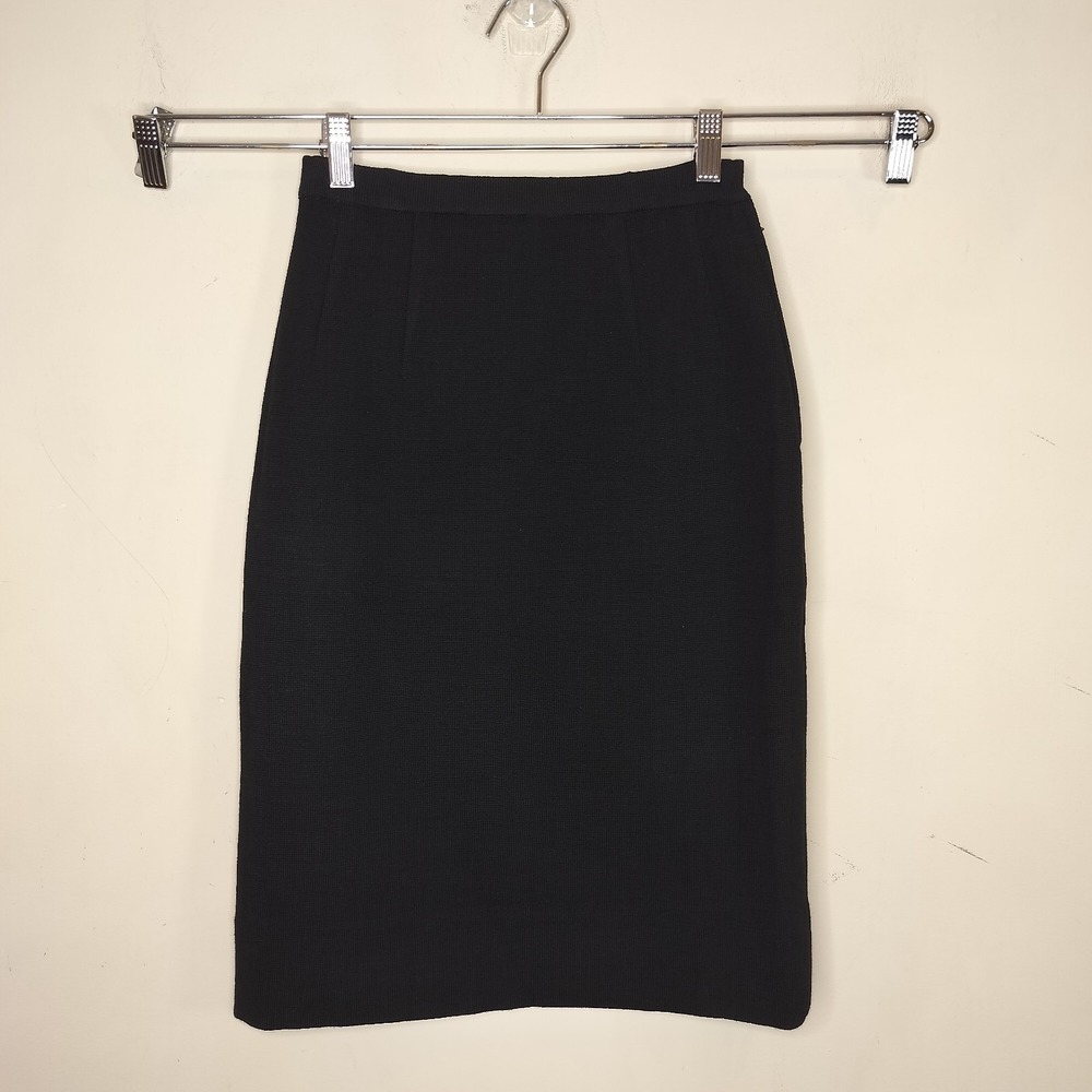 Vintage Zephyr Wool Knit Pencil Skirt Made‎ in Hong Kong
